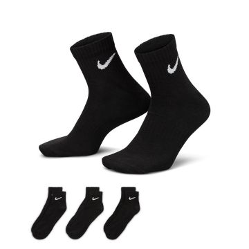 Nike Everyday Lightweight Training Ankle Socks (3 Pairs) BLACK
