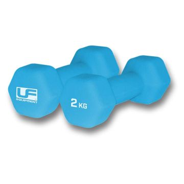 Urban Fitness Hex Dumbbells - Neoprene Covered (Pair) 2KG