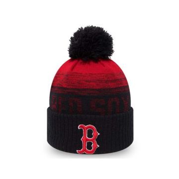 New Era Boston Red Sox Bobble Beanie Hat Adult