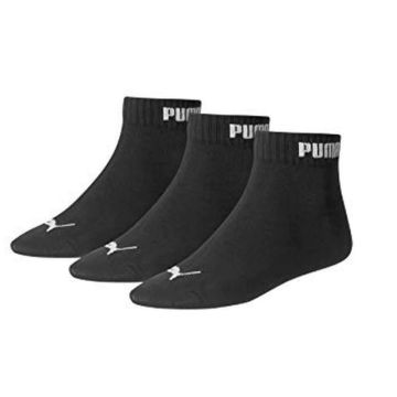 Puma Quarter Sock 3 Pack Black x 3