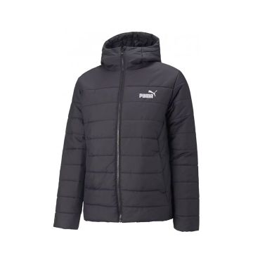 Puma Essential Hooded Padded Jacket Mens BLACK