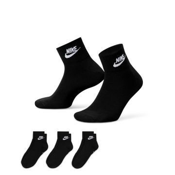 Nike Everyday Essential Ankle Socks (3 Pairs) BLACK