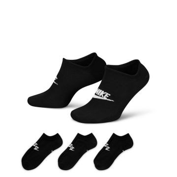 Nike Sportswear Everyday Essential No-Show Socks (3 Pairs) BLACK