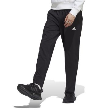 adidas Essentials Stanford Open Hem Embroidered Small Logo Tracksuit Pants Mens BLACK