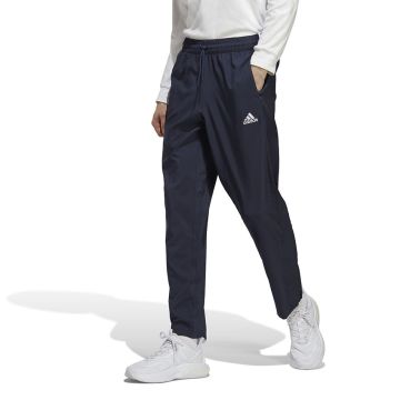 adidas Essentials Stanford Open Hem Embroidered Small Logo Tracksuit Pant Mens NAVY