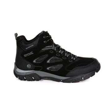 Regatta Holcombe Waterproof Mid Walking Boots Mens BLACK