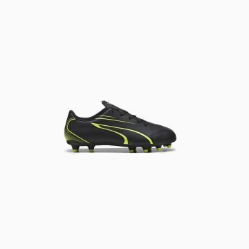 Puma VITORIA FG/AG Football Boots Kids Size 3-5.5 BLACK