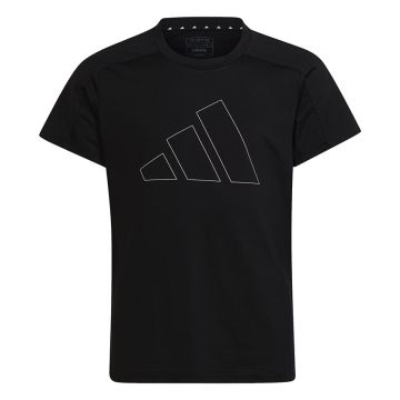 adidas Essentials Regular-Fit Logo T-Shirt Kids BLACK