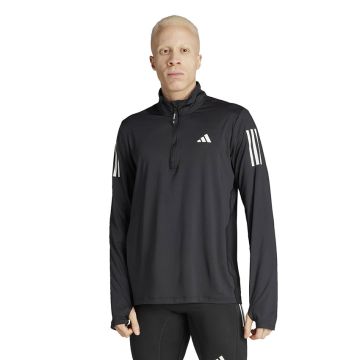 adidas Own the Run Half-Zip Top Mens BLACK