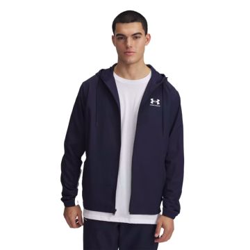 Under Armour Rival Woven Windbreaker Mens NAVY