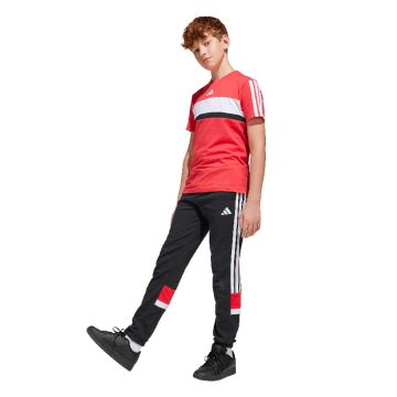 adidas Seasonal Essentials Tiberio 3-Stripes Fleece Joggers Kids BLACK