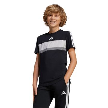 adidas Seasonal Essentials Tiberio 3-Stripes T-Shirt Kids BLACK