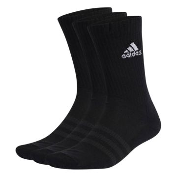 adidas Cushioned Crew Socks 3 Pairs BLACK