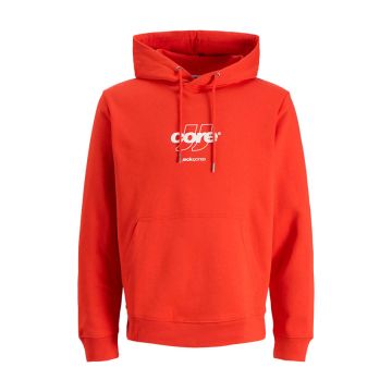 Jack & Jones Club Front Print Sweat Hood Mens