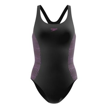 Speedo Placement Muscle Back Ladies BLACK