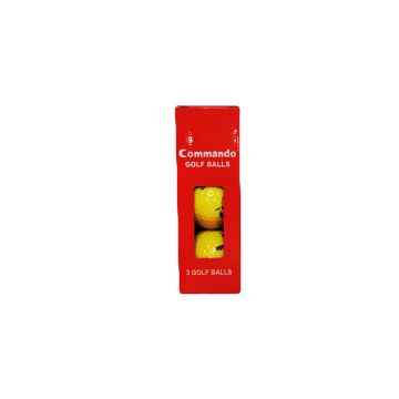 Commando Golf Balls 3-Pack (Yellow)