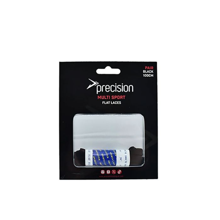 Precision Flat Laces 100CM BLACK