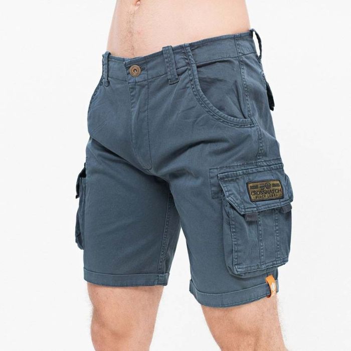 Cummins Men\'s | Canvas Cargo Lutons Sports Crosshatch Shorts