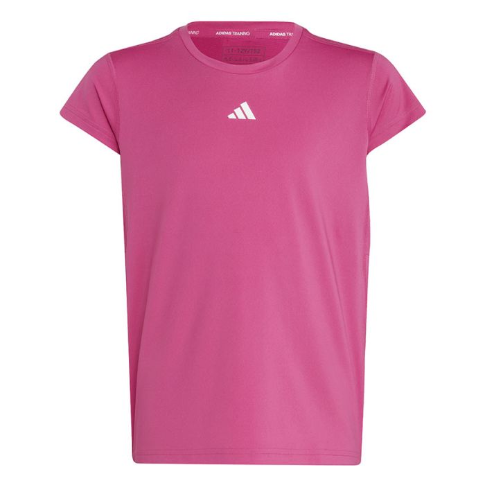 pink adidas 3 stripe t shirt