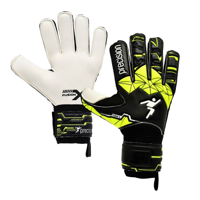 Precision Junior Fusion X Flat Cut Finger Protect GK Gloves