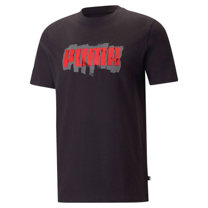 Puma Graphics Puma Wording Tee Mens BLACK | Cummins Sports