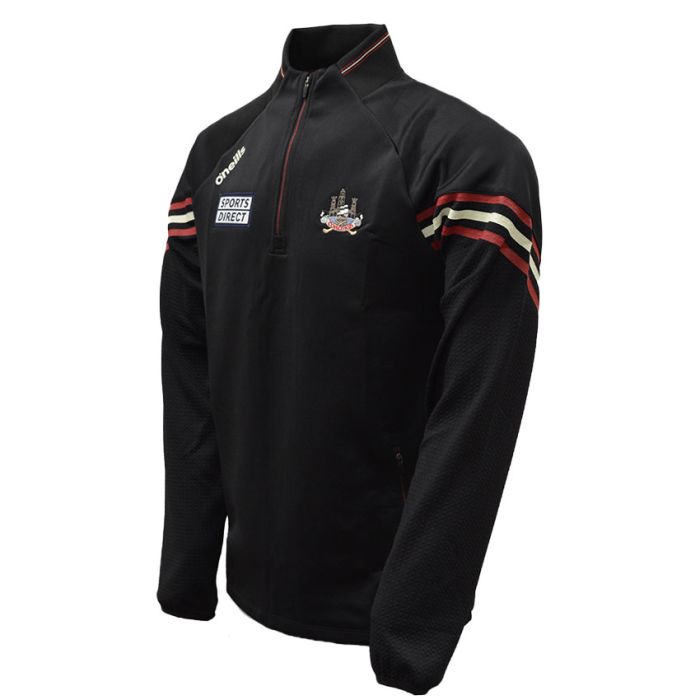 Cork Weston Half Zip Hybrid Top Mens BLACK