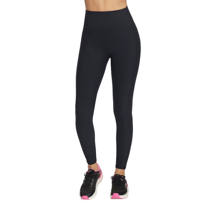 Skechers GO FLEX Rib Full Length High Waisted Legging Ladies BLACK