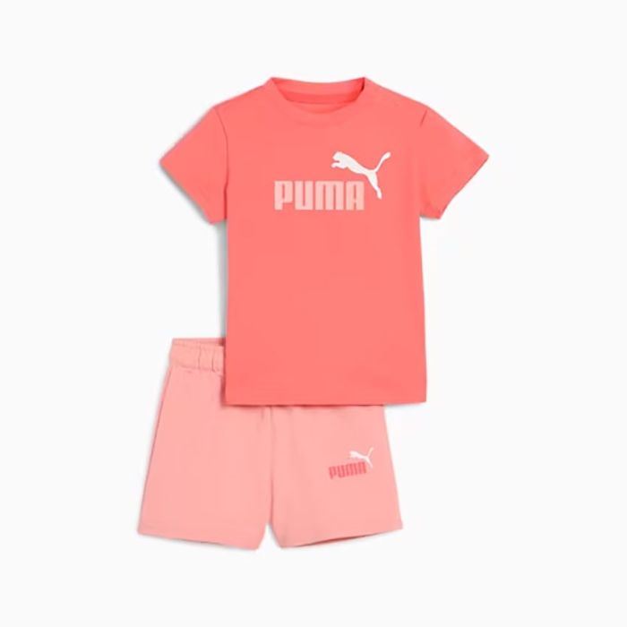 Puma Minicats Essentials Tee and Shorts Set Infants