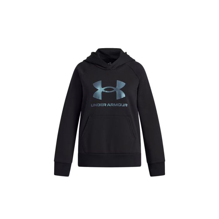 Under Armour Rival Fleece Shimmer Hoodie Kids BLACK