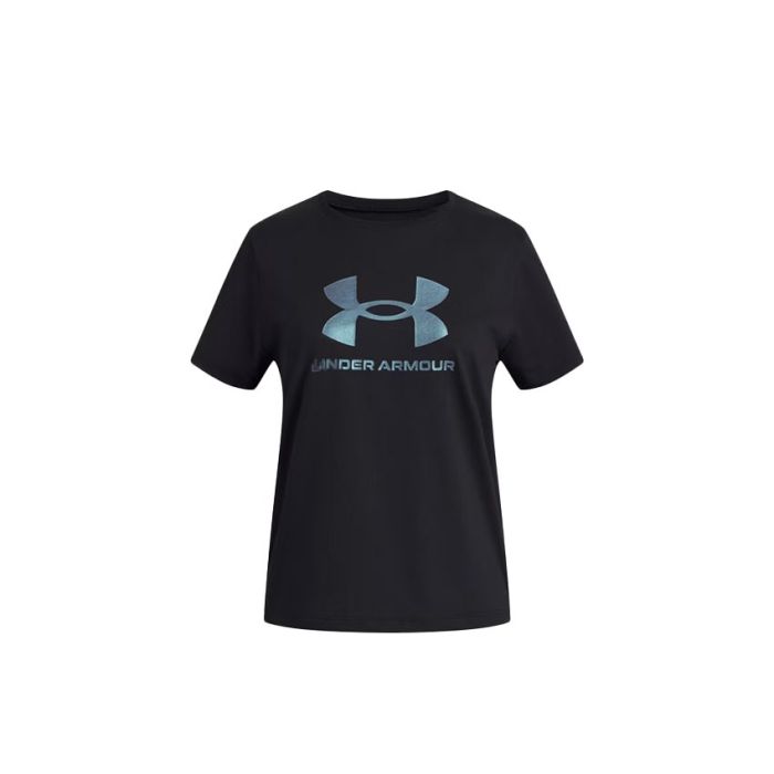 Under Armour Rival Shimmer Tee Kids BLACK
