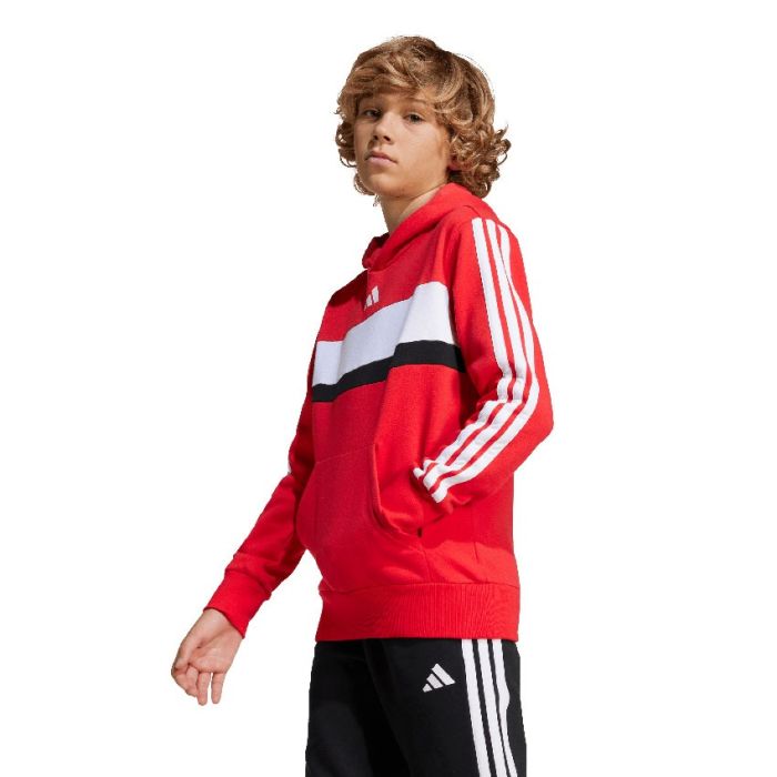 adidas Seasonal Essentials Tiberio 3-Stripes Fleece Hoodie Kids