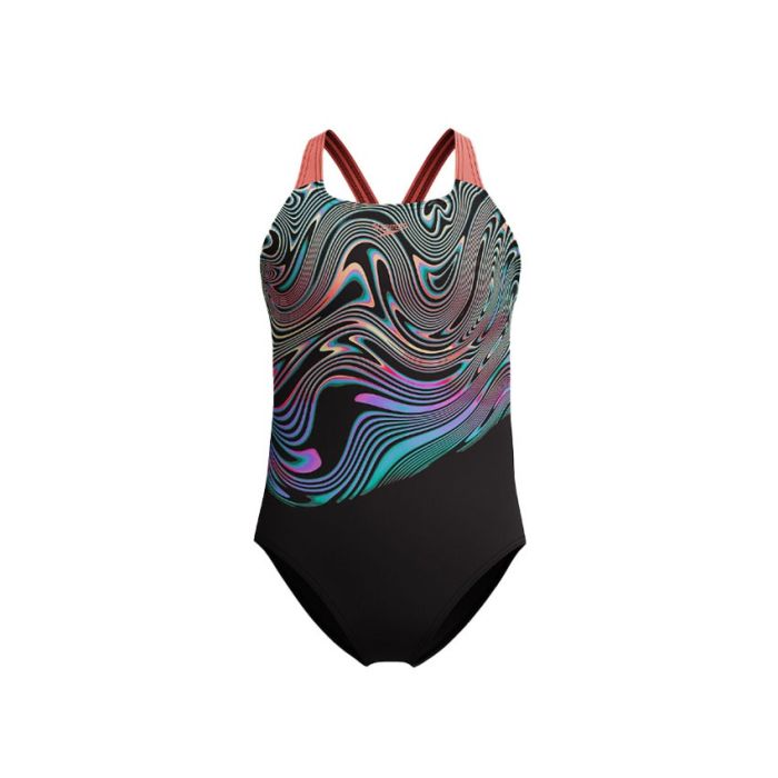 Speedo Digital Placement Powerback One Piece Kids