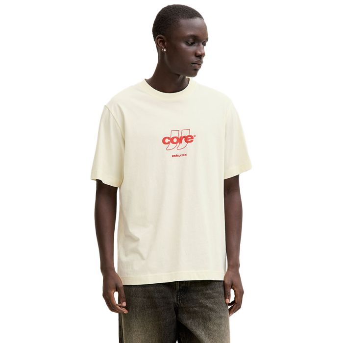 Jack & Jones Club Front Print Crew Neck Tee Mens