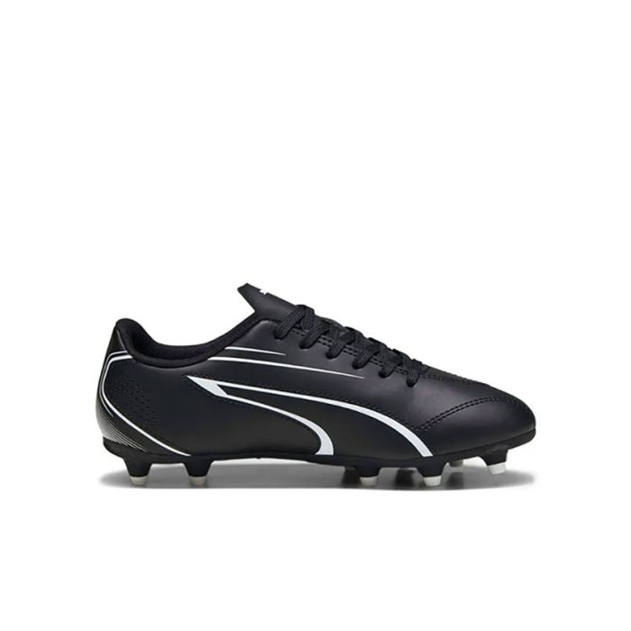 Puma Vitoria FG/AG Football Boots Kids Size 3-5 BLACK