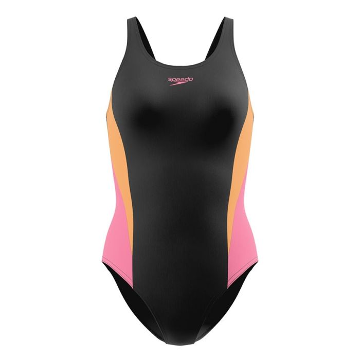 Speedo Colour Block Splice 2.0 Ladies BLACK