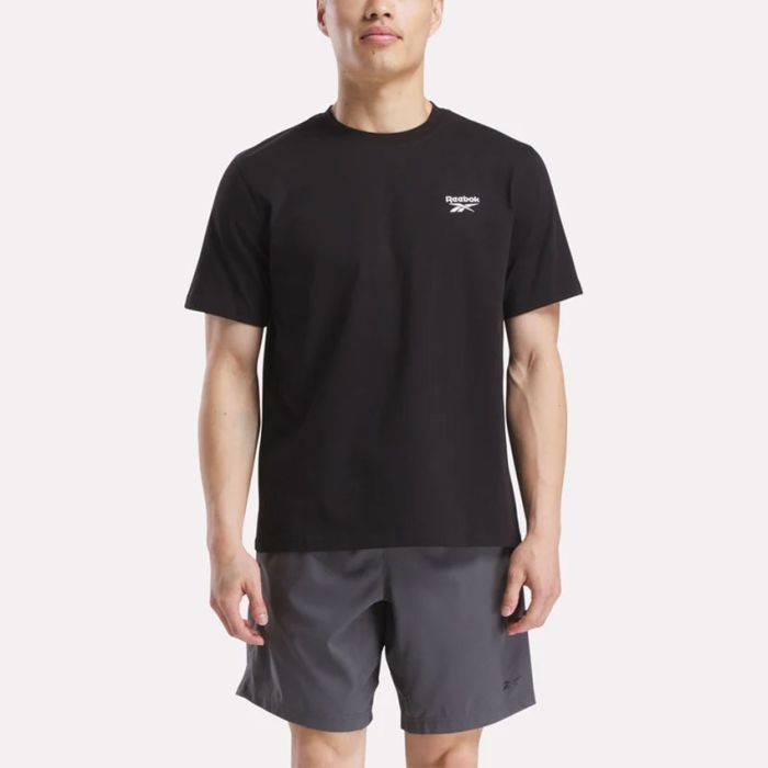 Reebok Small Logo Tee Mens BLACK