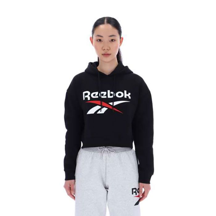 Reebok Avery Cropped Hoodie Ladies BLACK